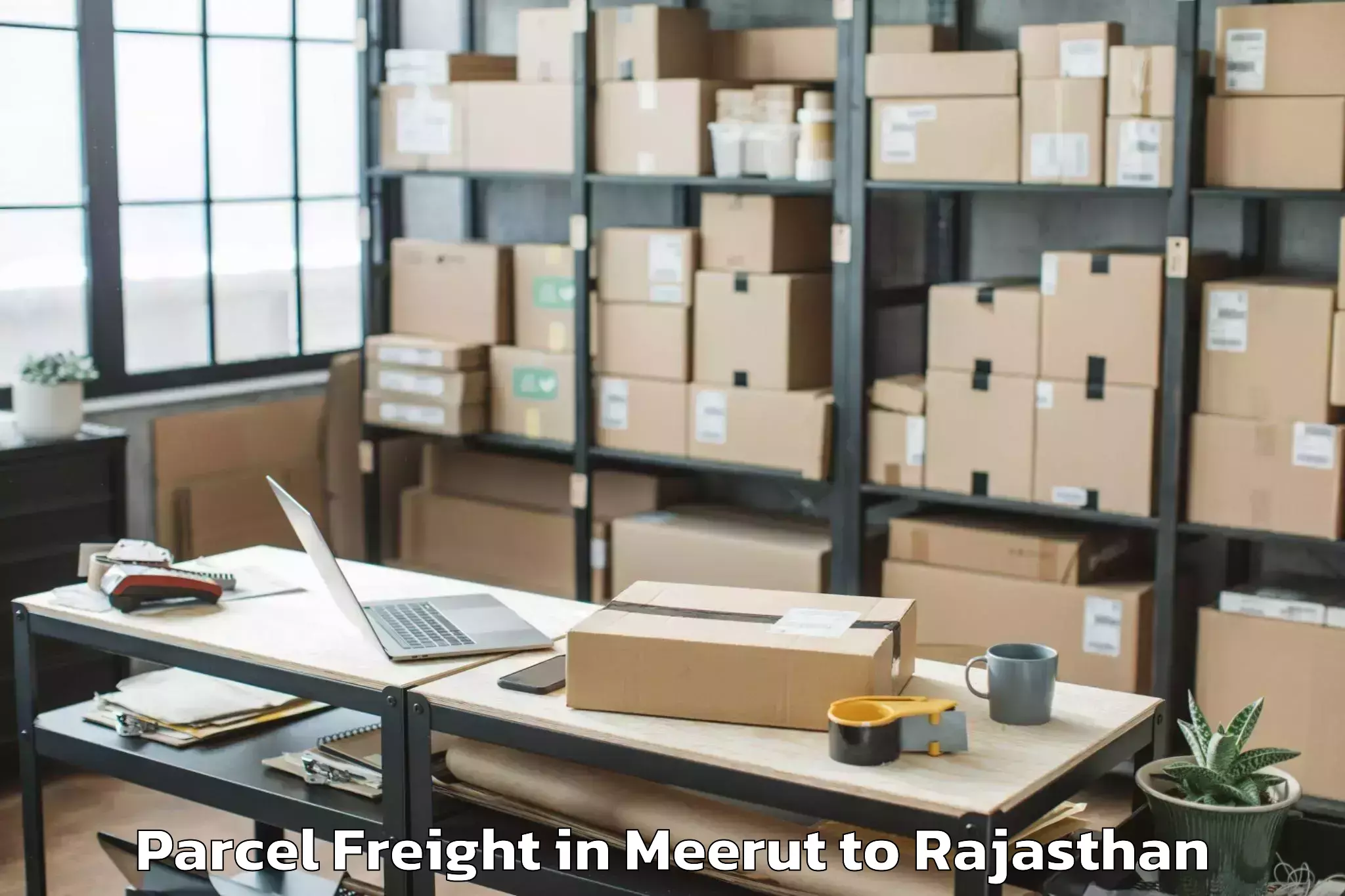 Book Meerut to Khandela Parcel Freight